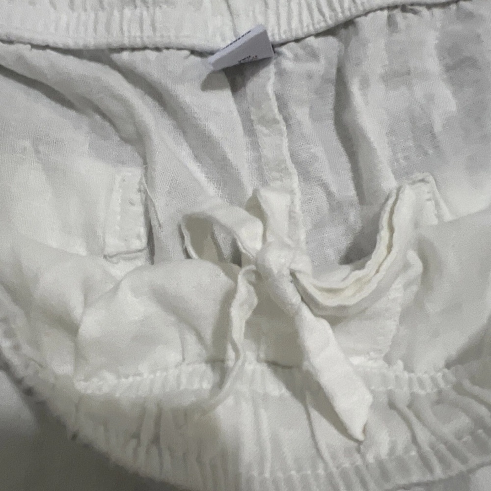 Old Navy White Linen-Blend Shorts – Size Large - Picture 12 of 12